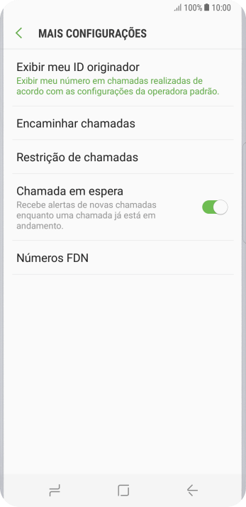 Pressione Exibir meu ID originador. Pressione Exibir meu ID originador.