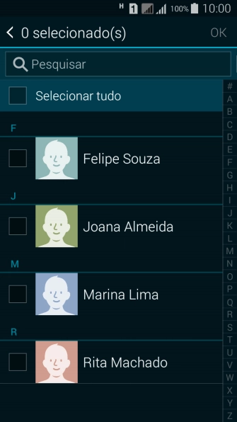 Pressione Selecionar tudo. Pressione Selecionar tudo.