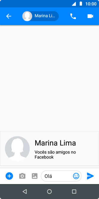 Pressione o ícone de enviar. Pressione o ícone de enviar.