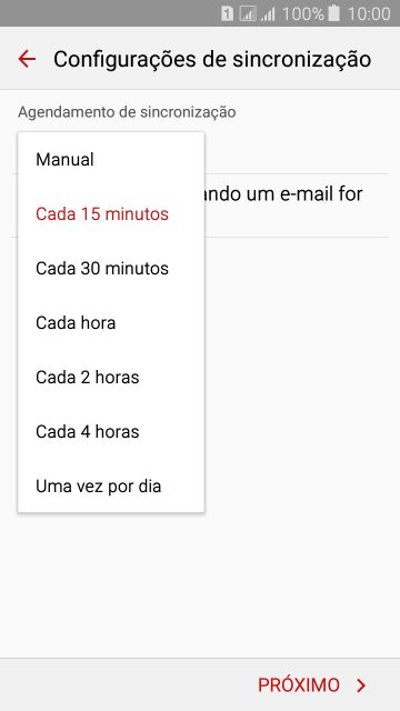 Pressione a configuração desejada. Pressione a configuração desejada.