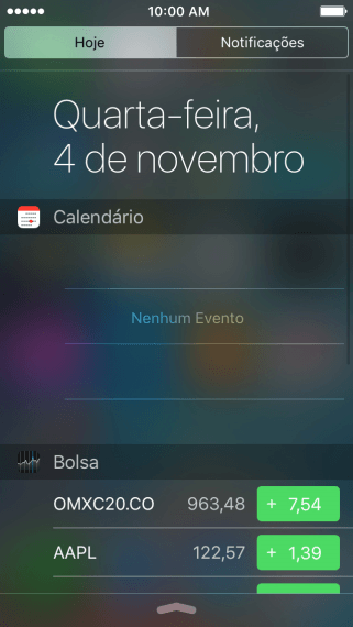 Pressione Notificações. Pressione Notificações.