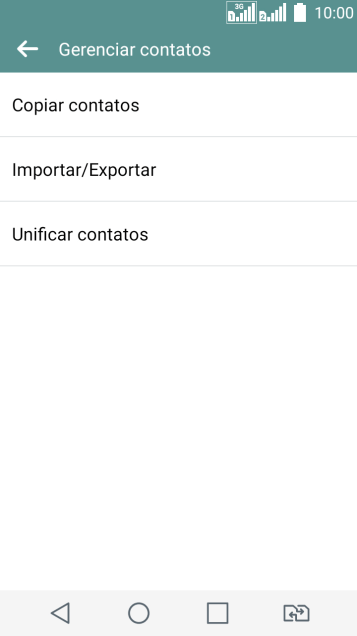 Pressione Importar/Exportar. Pressione Importar/Exportar.
