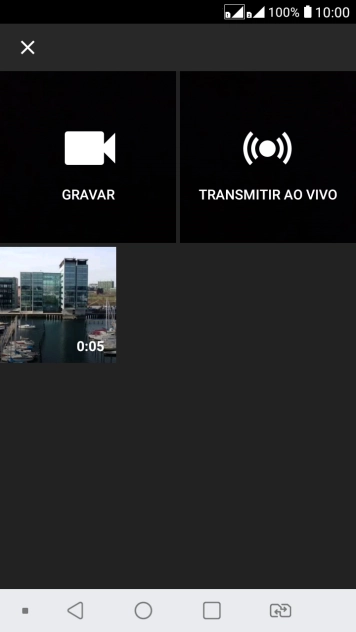 Pressione o vídeo desejado. Pressione o vídeo desejado.