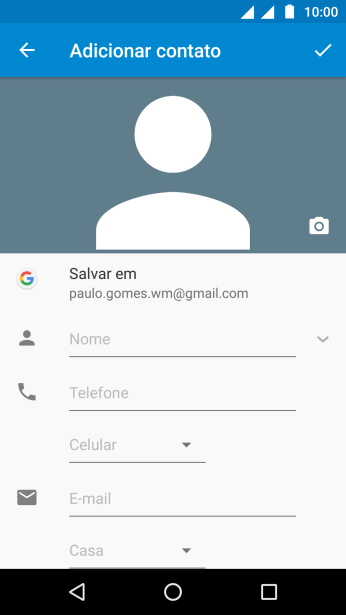 Pressione Nome, e digite o nome desejado. Pressione Nome, e digite o nome desejado.