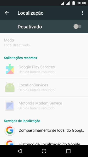 Pressione o indicador para ativar ou desativar a função. Pressione o indicador para ativar ou desativar a função.