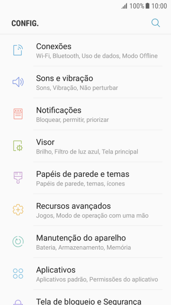 Pressione Conexões. Pressione Conexões.