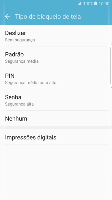 Pressione Impressões digitais. Pressione Impressões digitais.