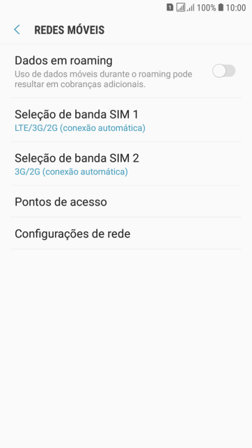Pressione Seleção de banda ‹SIM›. Pressione Seleção de banda ‹SIM›.