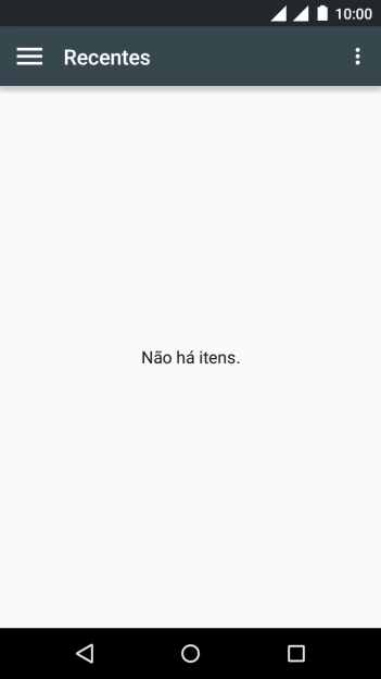 Deslize para a direita a partir do lado esquerdo da tela. Deslize para a direita a partir do lado esquerdo da tela.
