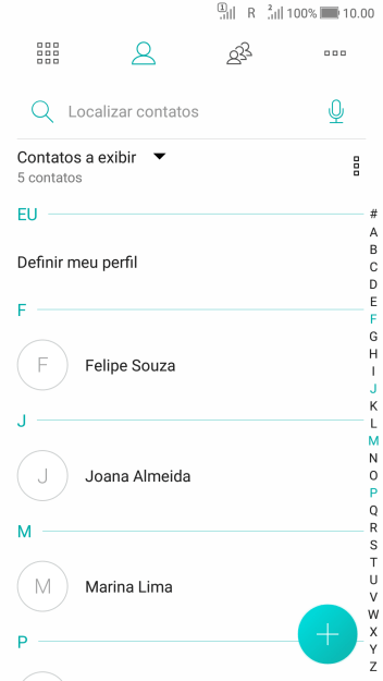 Pressione o ícone de menu. Pressione o ícone de menu.