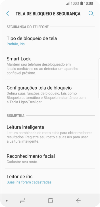 Pressione Tipo de bloqueio de tela, e insira o código de bloqueio extra que você criou anteriormente. Pressione Tipo de bloqueio de tela, e insira o código de bloqueio extra que você criou anteriormente.