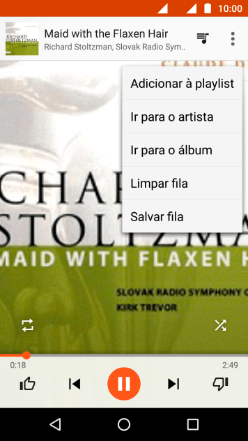 Pressione Adicionar à playlist. Pressione Adicionar à playlist.