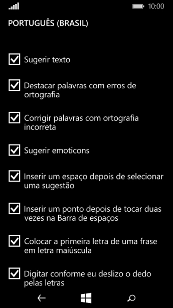 Pressione Sugerir texto para ativar a função. Pressione Sugerir texto para ativar a função.