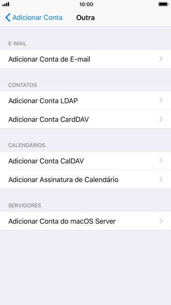 Pressione Adicionar Conta de E-mail. Pressione Adicionar Conta de E-mail.