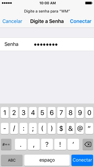 Pressione Conectar. Pressione Conectar.