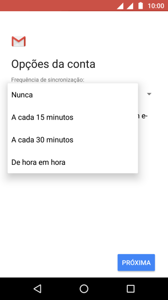 Pressione a configuração desejada. Pressione a configuração desejada.
