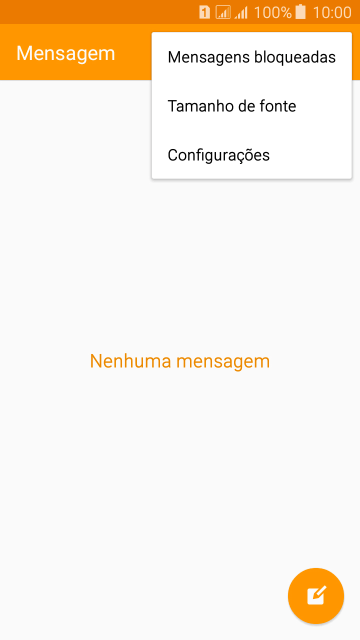 Pressione Configurações. Pressione Configurações.