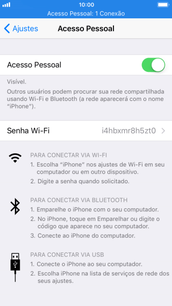 Pressione Senha Wi-Fi, e digite a senha desejada. Pressione Senha Wi-Fi, e digite a senha desejada.