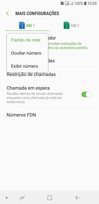 Pressione Exibir número para ativar a identificação do seu número. Pressione Exibir número para ativar a identificação do seu número.