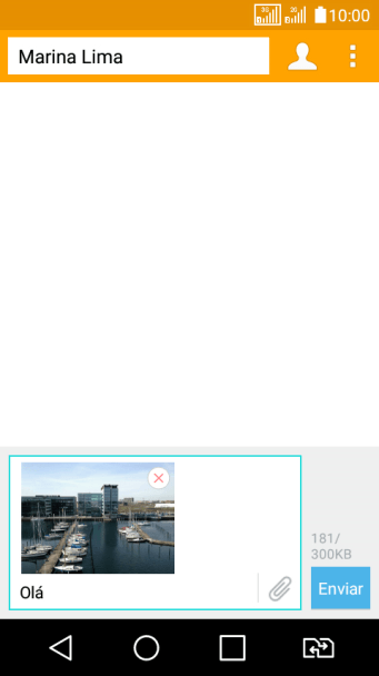 Pressione Enviar, quando você terminar de digitar sua MMS. Pressione Enviar, quando você terminar de digitar sua MMS.