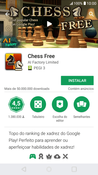 Pressione INSTALAR, e siga as indicações da tela para instalar o app. Pressione INSTALAR, e siga as indicações da tela para instalar o app.