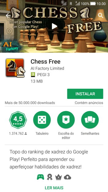 Pressione INSTALAR, e siga as indicações da tela para instalar o app. Pressione INSTALAR, e siga as indicações da tela para instalar o app.
