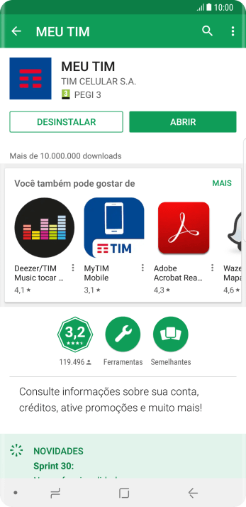 Pressione a tecla de início para finalizar e voltar à tela inicial. Pressione a tecla de início para finalizar e voltar à tela inicial.