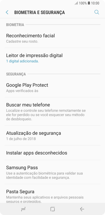 Pressione Tipo de bloqueio de tela, e insira o código de bloqueio extra que você criou anteriormente. Pressione Tipo de bloqueio de tela, e insira o código de bloqueio extra que você criou anteriormente.