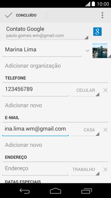 Pressione CONCLUÍDO. Pressione CONCLUÍDO.