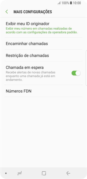 Pressione Exibir meu ID originador. Pressione Exibir meu ID originador.