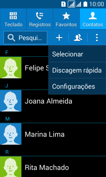 Pressione Configurações. Pressione Configurações.
