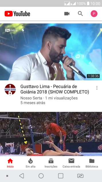Pressione o ícone de fazer upload. Pressione o ícone de fazer upload.