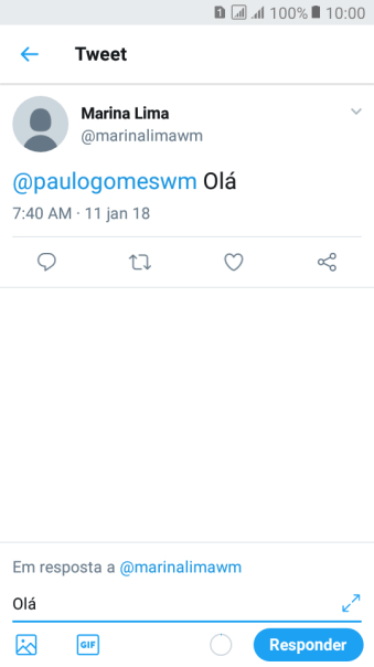Pressione Responder. Pressione Responder.
