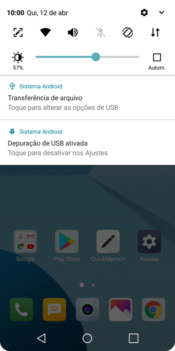 Pressione Toque para alterar as opções de USB. Pressione Toque para alterar as opções de USB.