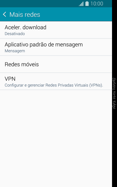 Pressione Redes móveis. Pressione Redes móveis.