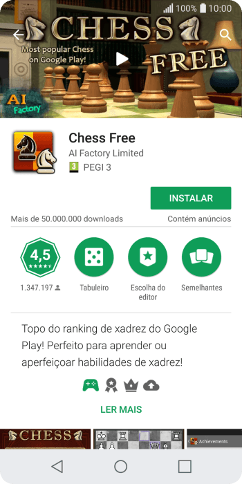 Pressione INSTALAR, e siga as indicações da tela para instalar o app. Pressione INSTALAR, e siga as indicações da tela para instalar o app.