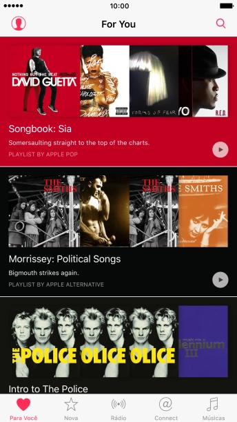 Pressione Músicas. Pressione Músicas.