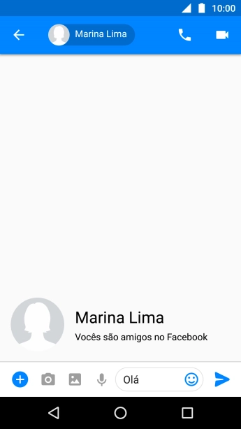 Pressione o ícone de enviar. Pressione o ícone de enviar.