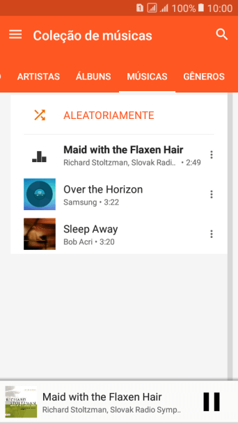Pressione o título da música abaixo na tela. Pressione o título da música abaixo na tela.