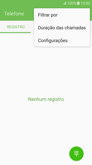Pressione Configurações. Pressione Configurações.