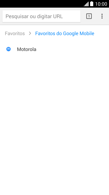 Pressione o favorito desejado. Pressione o favorito desejado.