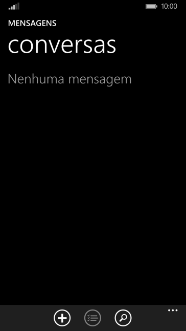 Pressione o ícone de nova mensagem Pressione o ícone de nova mensagem