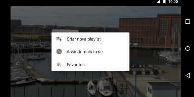 Pressione a lista de reprodução desejada. Pressione a lista de reprodução desejada.