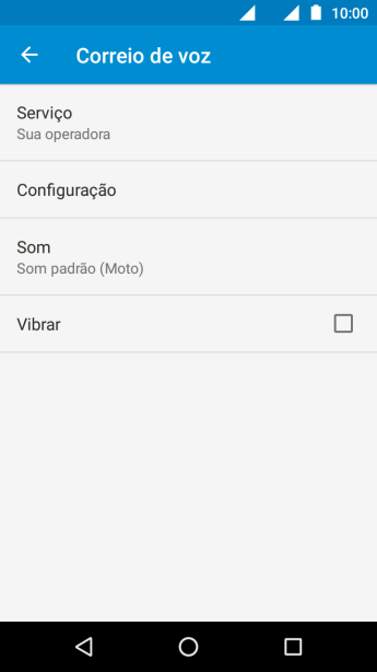 Pressione Configuração. Pressione Configuração.
