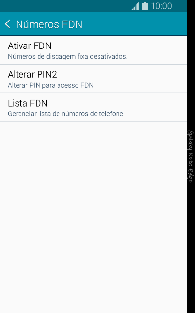 Pressione Ativar FDN para ativar a os números de discagem fixa. Pressione Ativar FDN para ativar a os números de discagem fixa.