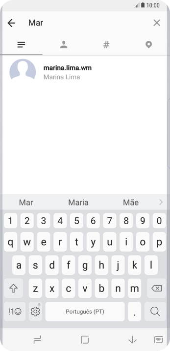 Pressione o usuário desejado. Pressione o usuário desejado.