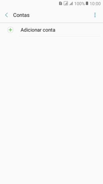 Pressione Adicionar conta. Pressione Adicionar conta.
