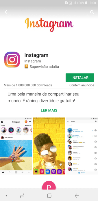 Pressione INSTALAR, e siga as indicações da tela para instalar o app. Pressione INSTALAR, e siga as indicações da tela para instalar o app.