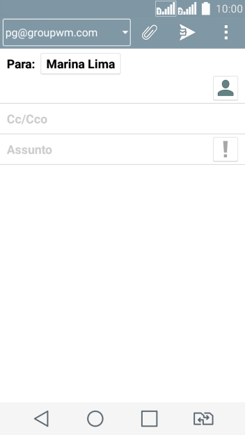 Pressione Assunto, e digite o assunto desejado. Pressione Assunto, e digite o assunto desejado.