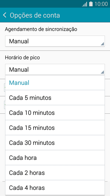 Pressione a configuração desejada. Pressione a configuração desejada.